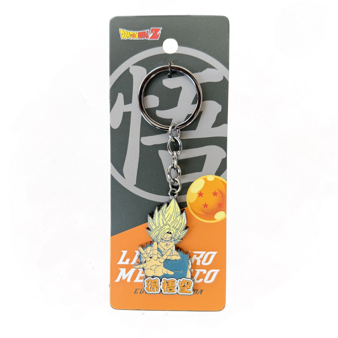 Llavero Dragon Ball Z Super Saiyan Goku Metálico Edición Limitada