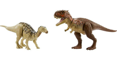 Set de Figuras Jurassic World Survival Instincts Iguanodon & Skorpiovenator Pack Exclusivo con Acción de Batalla y Sonido