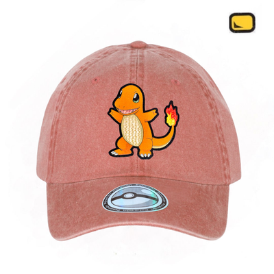 Gorra Pokémon Charmander Naranja Tipo Deslavada
