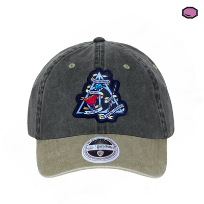 Gorra Harry Potter Leyenda de las Reliquias de la Muerte Gris/Beige Tipo Deslavada