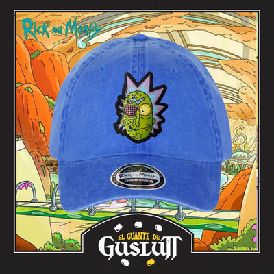 Gorra Rick and Morty Mutant Rick Azul Royal Tipo Deslavada