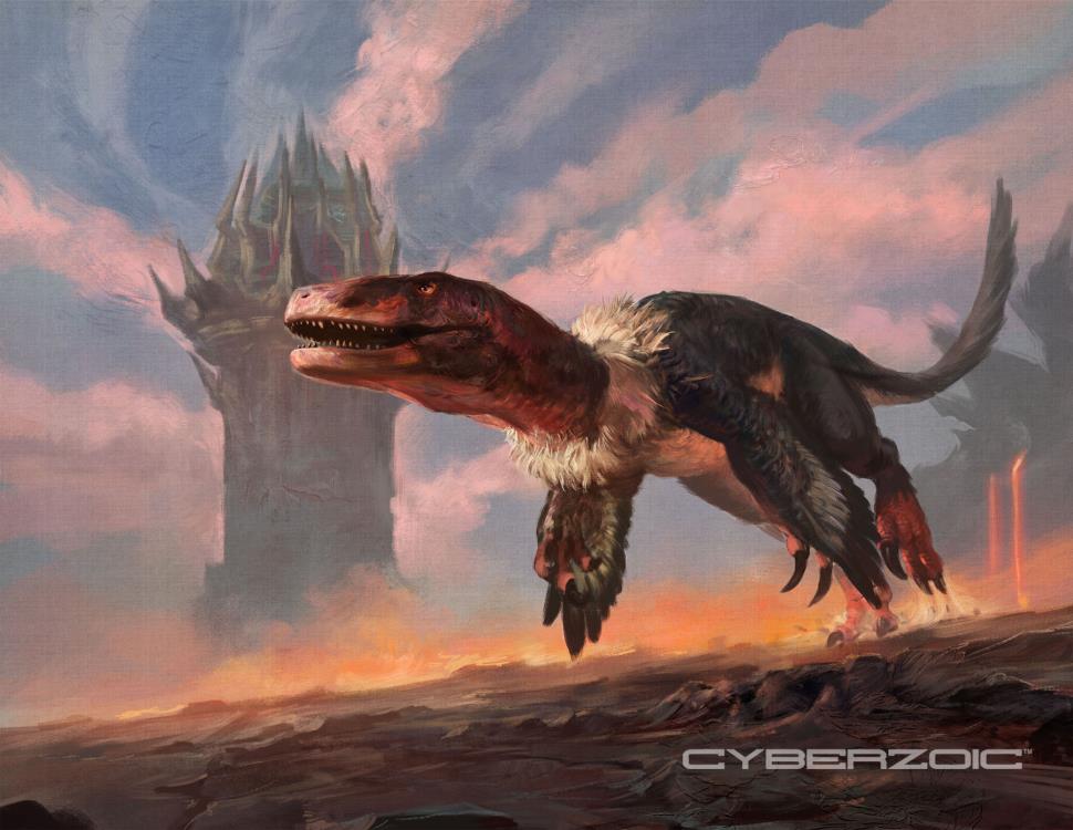 Figura Cyberzoic Achillobator Giganticus Escala 1/18