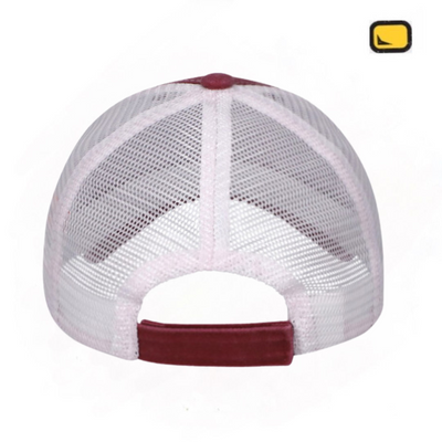 Gorra Los Caballeros del Zodiaco Caja de Pandora Seiya de Pegaso Roja/Blanca Tipo Trucker Deslavada