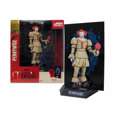 Figura Mcfarlane Toys Gold Label Movie Maniacs IT Welcome to Derry Bob Gray as Pennywise