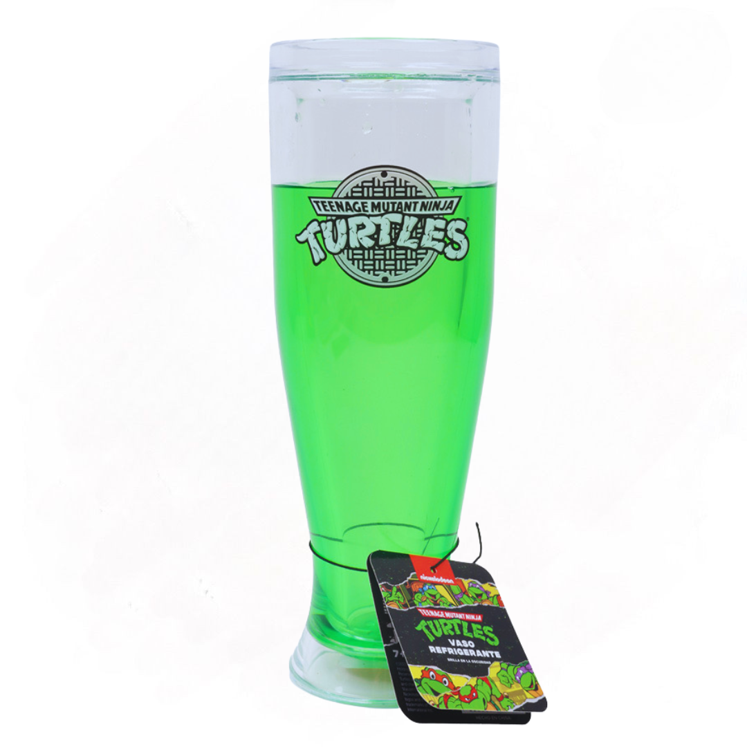 Vaso Nickelodeon Tortugas Ninja Edición Especial con efecto de brillo en la oscuridad