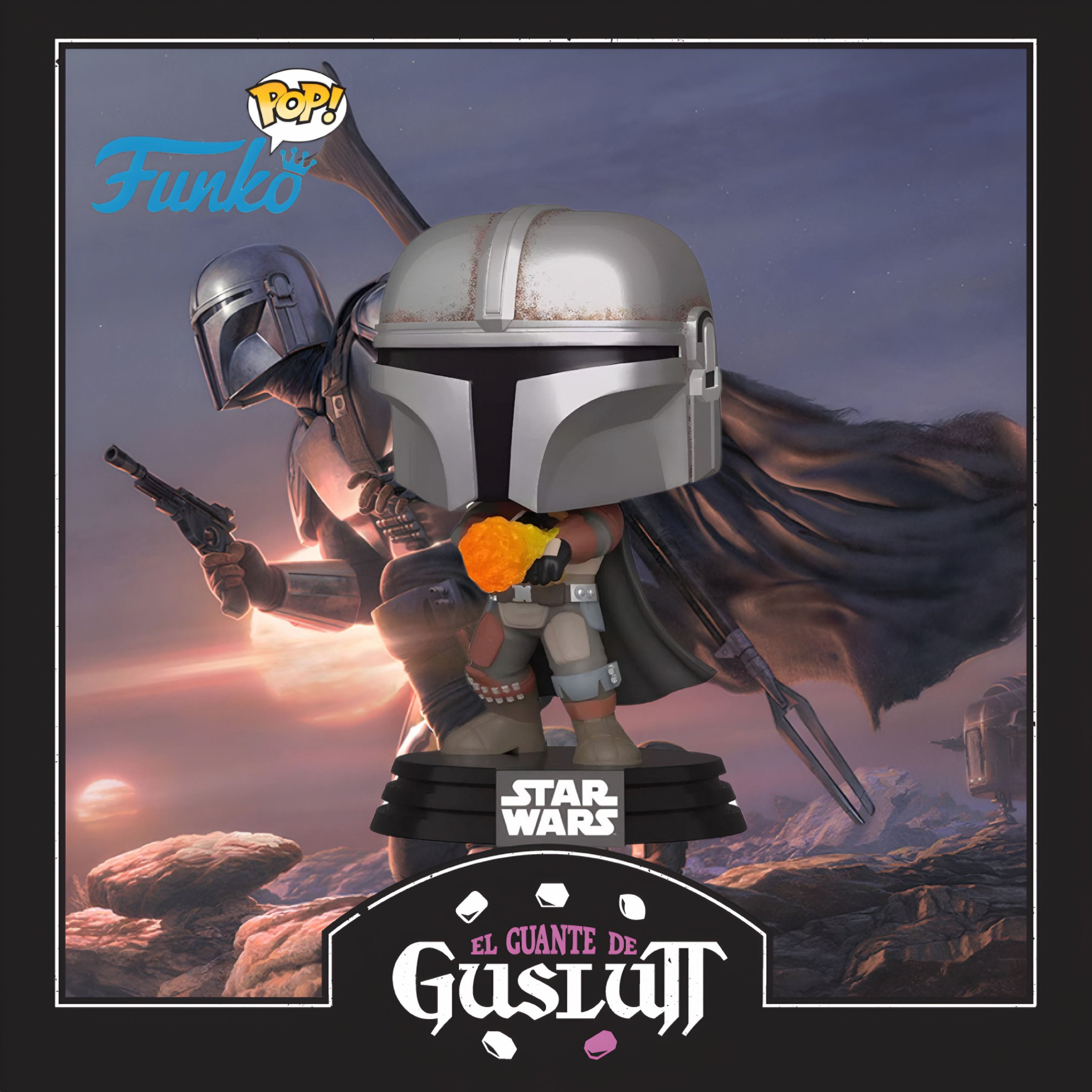 Figura Funko Pop Star Wars The Mandalorian Flame Throwing