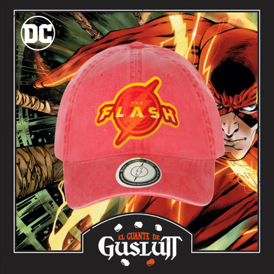 Gorra DC Comics The Flash Roja Tipo Deslavada