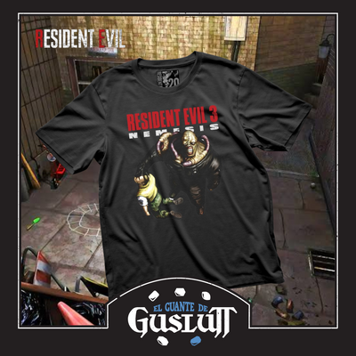 Playera Resident Evil 3 Nemesis Brad’s Fate Negra