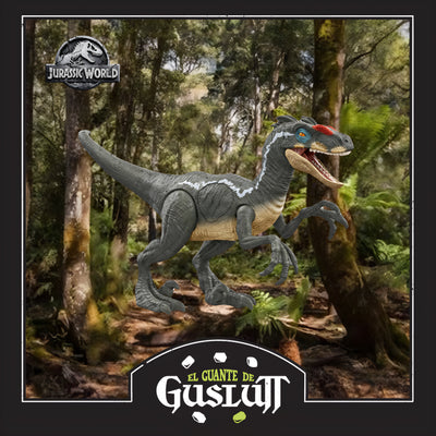 Figura Jurassic World Velociraptor Macho JP III con Sonido