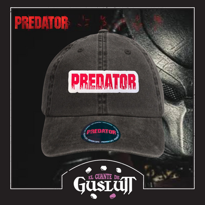 Gorra Predator Logo Clásico Gris Tipo Deslavada