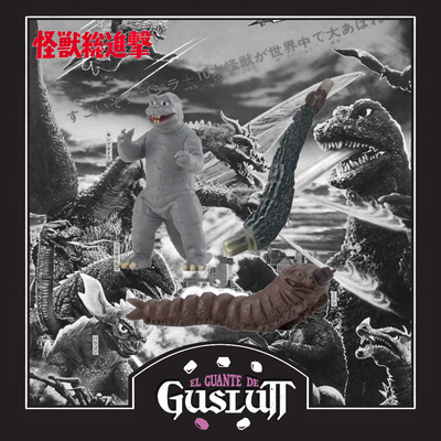 Figura Gashapon Godzilla vs Mothra Minilla & Mothra