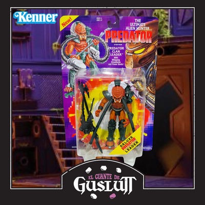 Figura Retro Kenner Clan Leader Predator con acción de ataque