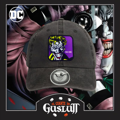 Gorra DC Comics Batman The Joker Gris Tipo Deslavada