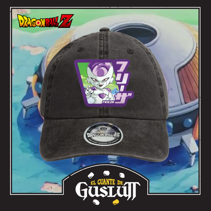 Gorra Dragon Ball Z “Chibi Frieza Final Form” Gris Vintage