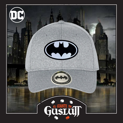 Gorra DC Comics Batman Black & White Logo Gris Jaspe