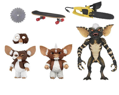 Set de Figuras NECA Evolution of the Gremlin 3 Pack Edición 40 Aniversario Versión Ultimate