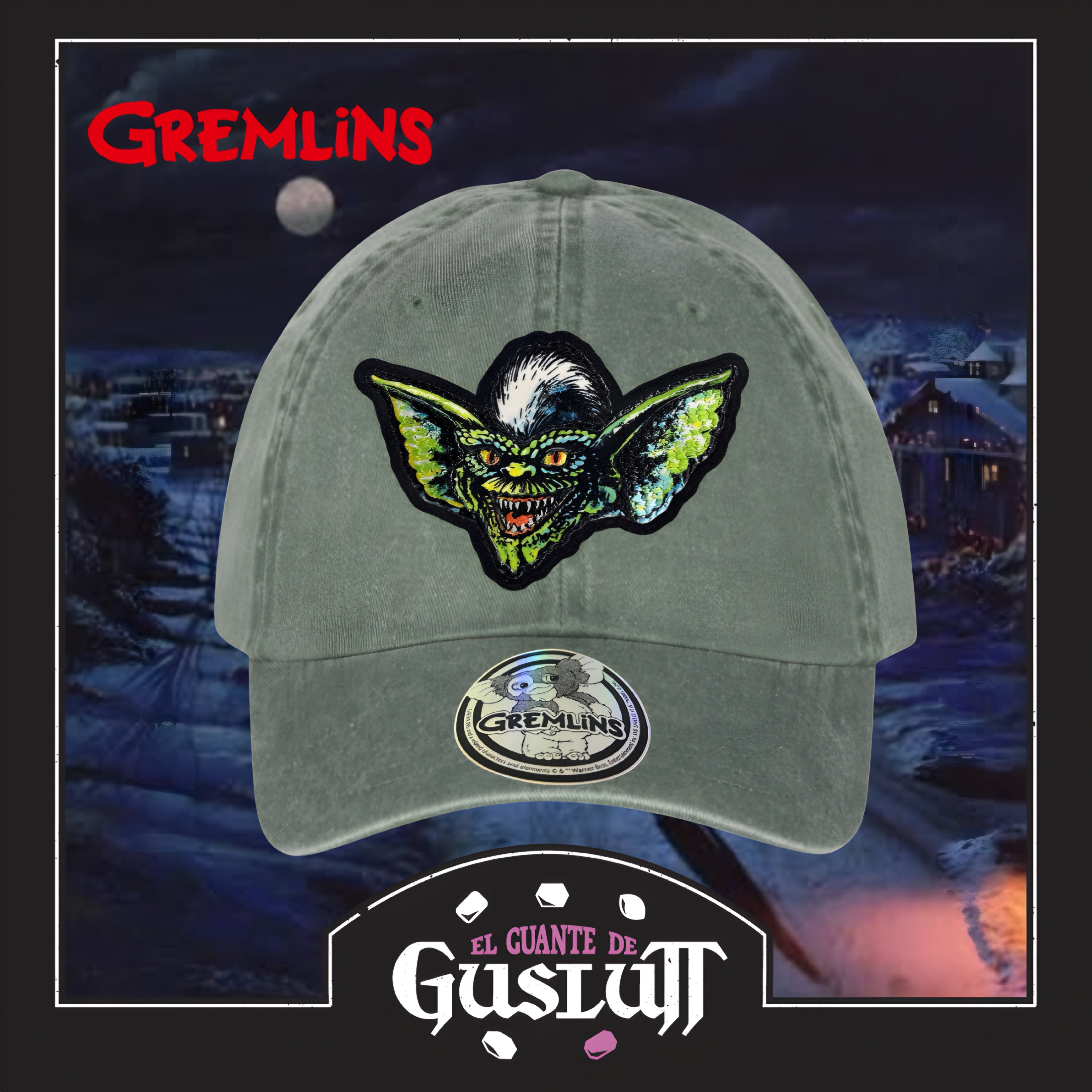 Gorra Gremlins Stripe Verde Tipo Deslavada