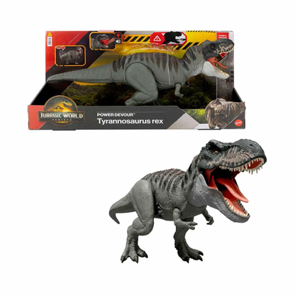 Figura Jurassic World Rebirth Tyrannosaurus Rex con Acción de Batalla y Sonido
