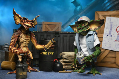 Set de Figuras NECA Gremlins 2: The New Batch Demolition Gremlins Versión Ultimate