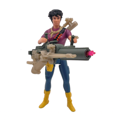 Figura Retro Kenner Aliens Space Marine Lt. Ripley con acción de ataque