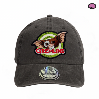 Gorra Gremlins Gizmo The Mogwai Gris Tipo Deslavada