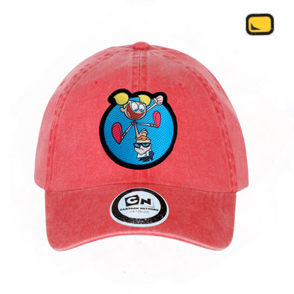 Gorra Cartoon Network Dexter’s Laboratory “Dexter & Dee-Dee” Coral Vintage