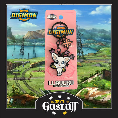 Llavero Digimon Gatomon Metálico Edición Limitada