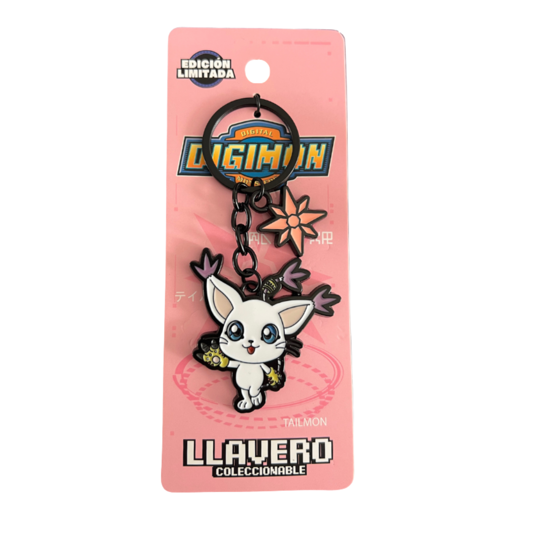 Llavero Digimon Gatomon Metálico Edición Limitada