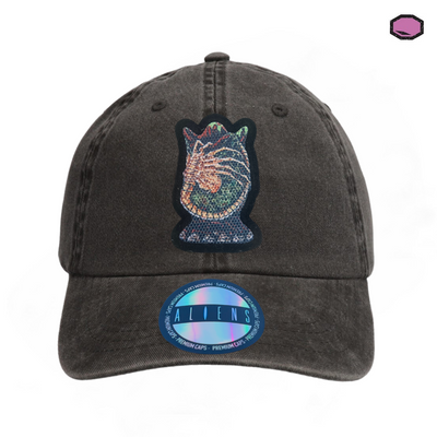 Gorra Aliens Facehugger & Ovomorph Gris Tipo Deslavada