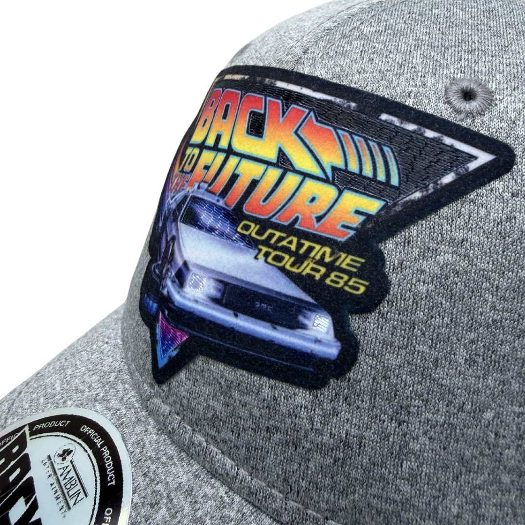 Gorra Back to the Future Outatime Tour 85 Gris Jaspe