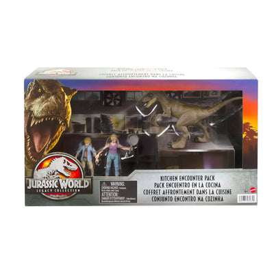Set de Figuras Jurassic World Legacy Collection Encuentro en la cocina Pack Exclusivo