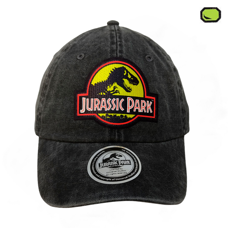 Gorra Jurassic Park Logo Gris Vintage