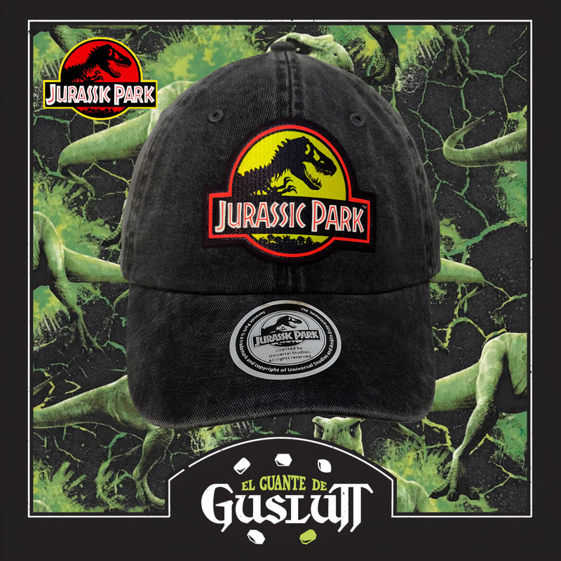 Gorra Jurassic Park Logo Gris Vintage