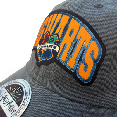 Gorra Harry Potter Hogwarts “Draco Dormiens Nunquam Titillandus” Gris Tipo Deslavada