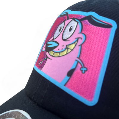 Gorra Cartoon Network Coraje el perro Cobarde Sonriendo Negra