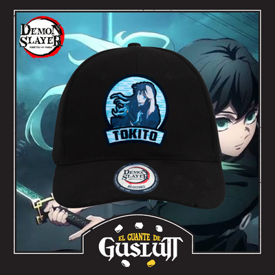 Gorra Demon Slayer: Kimetsu No Yaiba Pilar de la Niebla Muichiro Tokito Negra