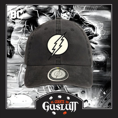 Gorra DC Comics Flash Logo “Glow in the Dark” Gris Vintage