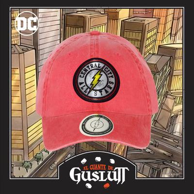 Gorra Flash Central City Team Roja Tipo Deslavada