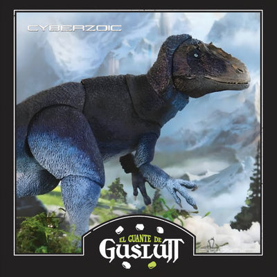 Figura Cyberzoic Yutyrannus Huali Edición Azul Escala 1/18