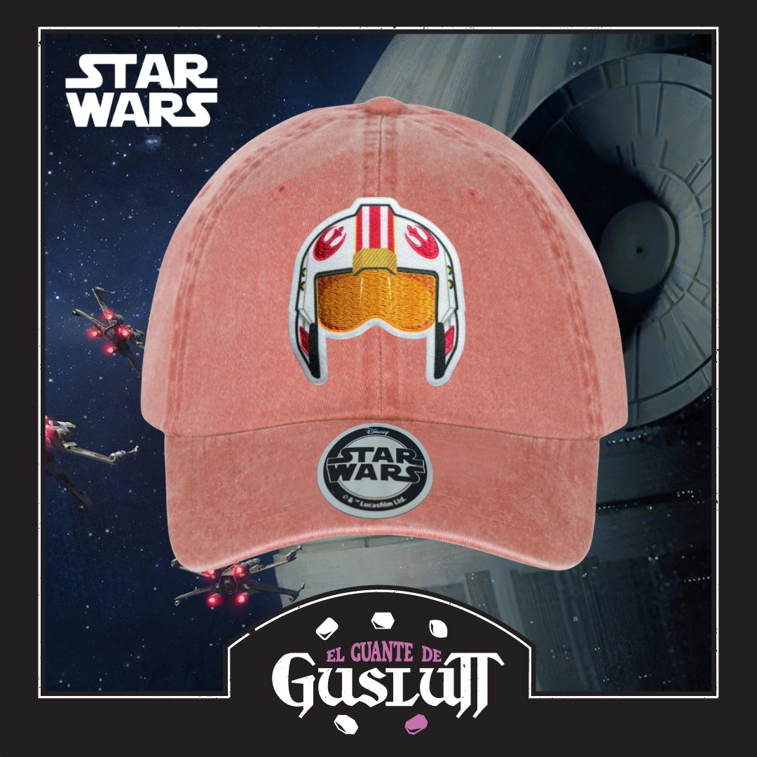 Gorra Star Wars Red Five Naranja Tipo Deslavada