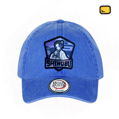 Gorra Demon Slayer: Kimetsu No Yaiba “Shinobu Kocho” Azul Royal Vintage