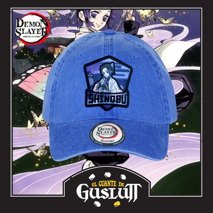 Gorra Demon Slayer: Kimetsu No Yaiba “Shinobu Kocho” Azul Royal Vintage