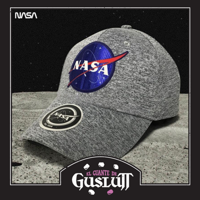 Gorra NASA Logo Clásico Gris Jaspe