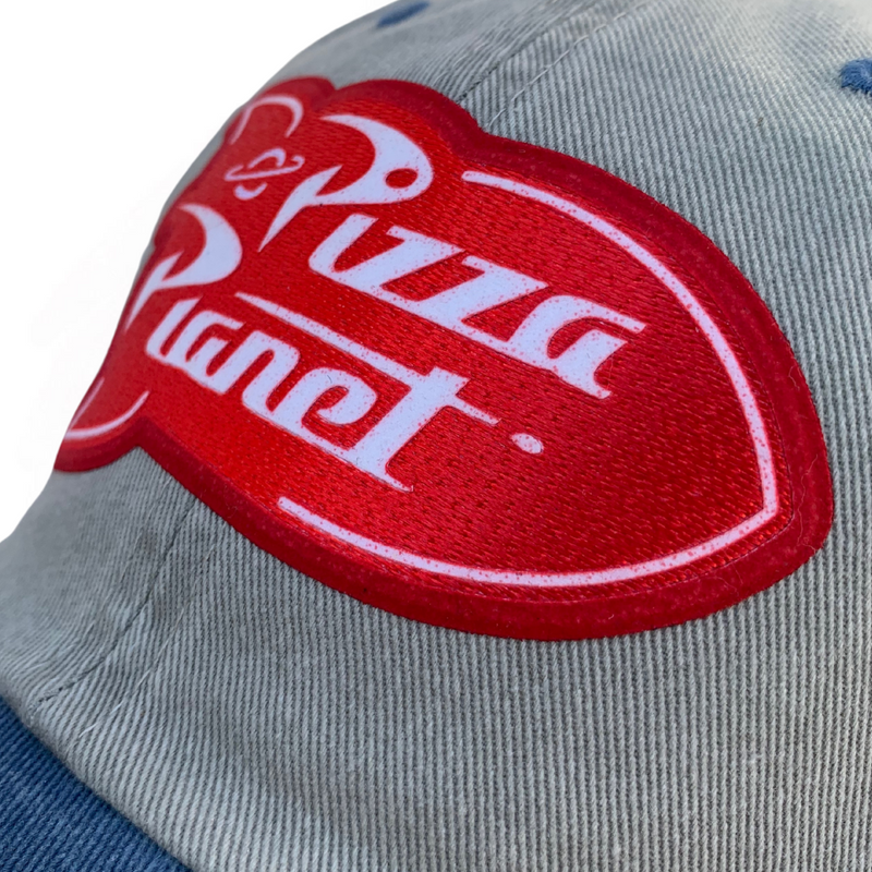 Gorra “Pizza Planet” Beige-Azul Vintage