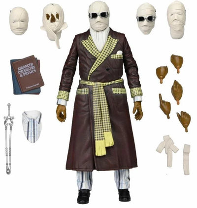 Figura NECA Universal Monsters The Invisible Man (Kemp House) Versión Ultimate