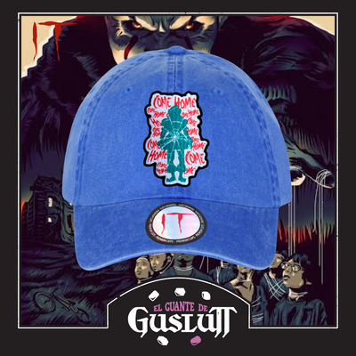 Gorra IT Pennywise Time to float Azul Royal Tipo Deslavada
