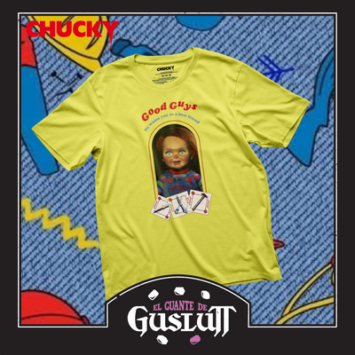 Playera Chucky Good Guys Box Amarilla
