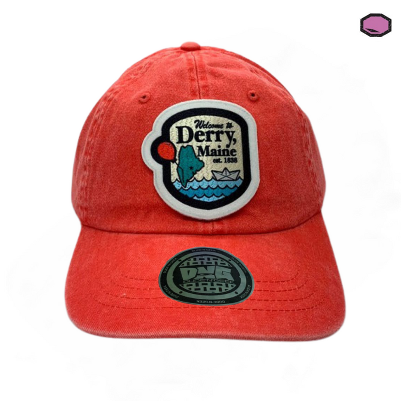 Gorra IT “Welcome to Derry” Coral Vintage