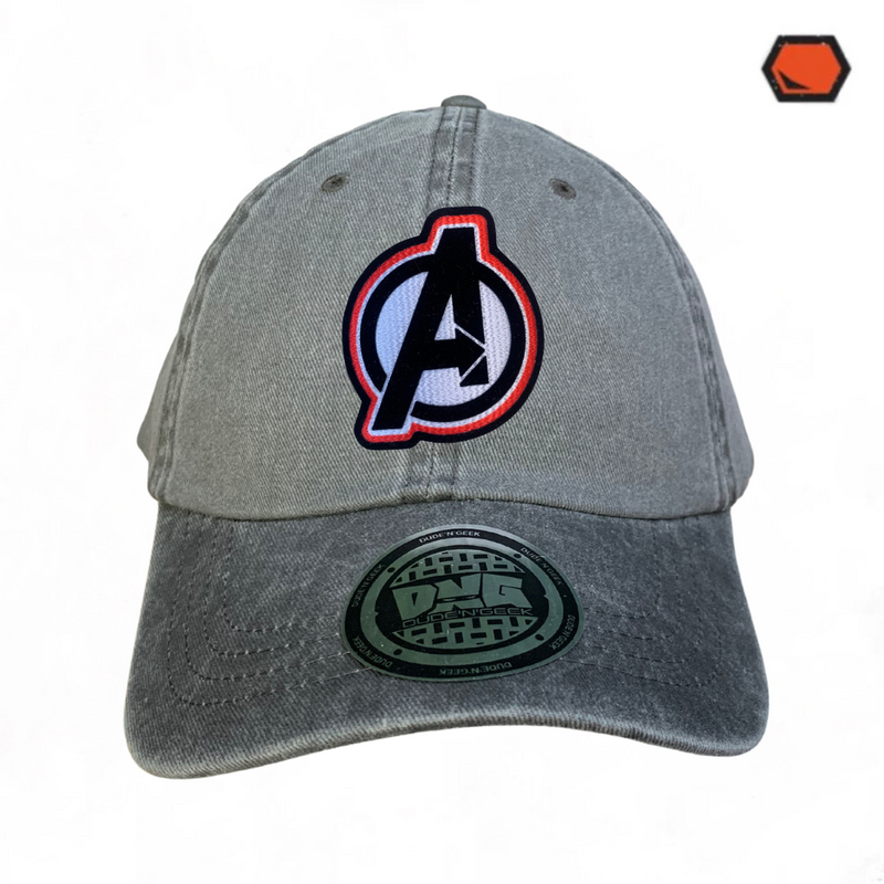 Gorra Avengers Logo Gris Vintage