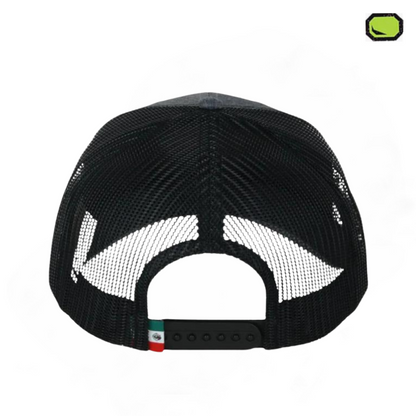 Gorra Jurassic Park “Japanese Classic Logo” Gris-Negra Premium Trucker